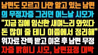 (신청사연) 남편도 모르고 나만 알고 있는 남편의 무정자증 그러던 어느날 시모가 " 지금 집에 임신한 새며느리 와있다! 돈 많이 줄테니 ~ [신청사연][사이다썰][사연라디오]