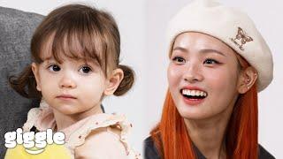 Korean Girls Meet American Baby For The First Time I Kpop Idol LIGHTSUM