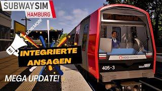 Subway Sim Hamburg | MEGA-UPDATE | U3 Barmbek | INTEGRIERTE ANSAGEN | PC | Gameplay [Deutsch]