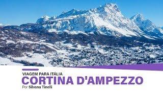 ESQUI NAS MONTANHAS DE CORTINA D' AMPEZZO, ITÁLIA