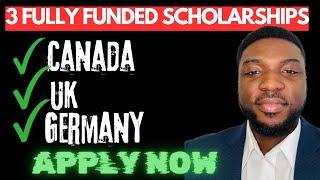 3 Fully Funded Scholarships with Deadlines in August/September- Apply Now for Free