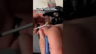 Mul-T Lock 7x7 Picked… Amateur hour… #lockpicking #lockpickingtools