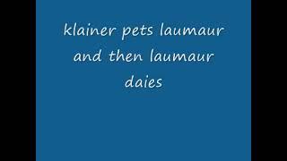 klainer pets laumaur and then laumaur daies