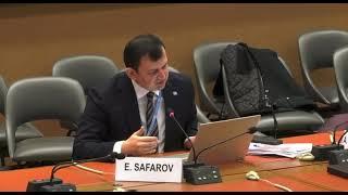 Speech Dr. Elgun Safarov on temporary special measures during the dialogue with Turkmenistan