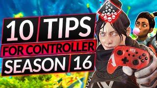 10 SECRET TIPS for SEASON 16  - Best Controller Settings for PERFECT AIM - Apex Legends Pro Guide