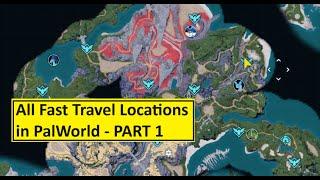 All Fast Travel Waypoints in Palworld Part 1 - 9 Locations in Beginning Island