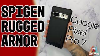 Google Pixel Pro 7 Spigen Rugged Armor Case - Black