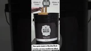 #Create an #easy #weathered effect with one coat of #WeatherWash on all your #wood #projects!