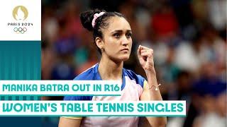 Manika Batra gets knocked out from women's table tennis singles | #Paris2024 highlights