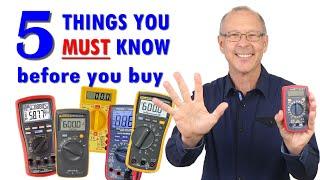 Best Multimeter | 5 factors to help you choose the right meter for you.