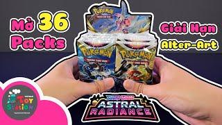 Mở 36 booster packs giải hạn thẻ hiếm Alternate Art cho Astral Radiance Pokemon TCG ToyStation 693