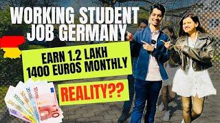 Working Student Jobs Germany| Part time Jobs| Earn 1.2 lakh monthly | TU Hamburg