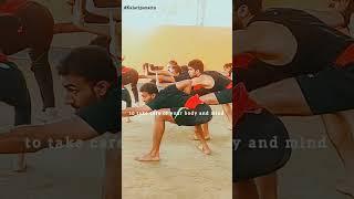 Exercise is the first step towards healthy lifestyle.  #kalaripayattu