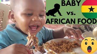Baby’s First Trip to Africa//Ghana //Baby’s First Meal in Ghana//#shorts
