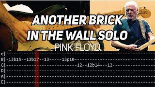 Pink Floyd - Another Brick In The Wall solo (Guitar lesson with TAB)