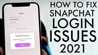 How To Fix Snapchat Login Errors! (2021)