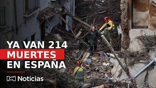 Tragedia en España: a 214 llega la cifra de muertes por las lluvias