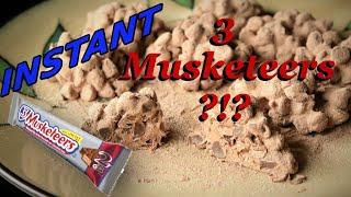 QUICK and EASY dessert. Homemade 3 musketeers recipe.  JUST mix. NO BAKE. in MINUTES. DELICIOUS