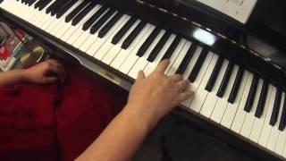 G minor arpeggio on piano 2 octaves (slow with right hand)