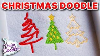 How to Create a Christmas Tree Design for Machine Embroidery | Design Doodler