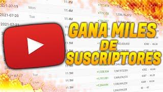 Cómo GANAR SUSCRIPTORES RÁPIDO y Reales en YOUTUBE Gratis