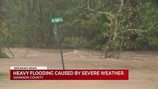 Hurricane Helene rips through Mountain City