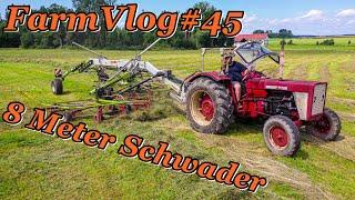 FarmVlog#45 | 3. Schnitt Schwaden mit IHC 724 & Claas Liner 1750 | Dreschen & Stroh Bergung