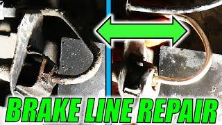 How To REPAIR A Brake Line | Quick and EASY DIY