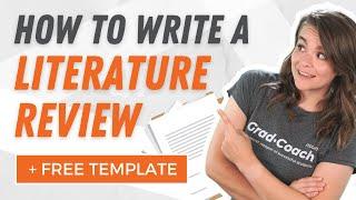 How To Write A Literature Review In 2025 (Including AI Tools) - FREE TEMPLATE + Examples)