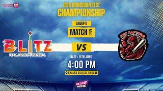 JFSC MONSOON TEST CHAMPIONSHIP - MATCH NO - 5 | BLITZ VS RED RAPTORS |