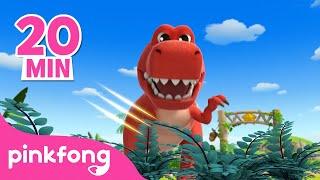 [Ep. 1~6] Welcome to Dino School @PinkfongDinosaurs | Dinosaurs Songs for Kids | Pinkfong Baby Shark