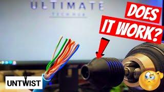 How To Make Network Cables Faster - Untwist Tool