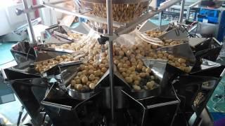 Compact weigher combined with vertical packaging machine system