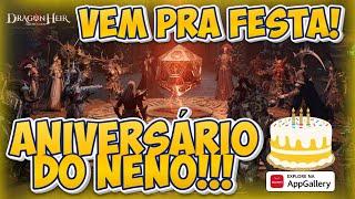 VEM PRA FESTA DE ANIVERSÁRIO DO NENO SABIDO! Dragonheir: Silent Gods Season 2