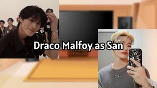 Characters Harry Potter react to Draco Malfoy as San