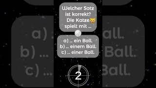 Kannst du diesen Satz richtig beenden? Teste dein Deutsch-Wissen  #deutschlernen #deutsch #quiz