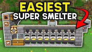 Easiest Super Smelter Minecraft Bedrock 1.21