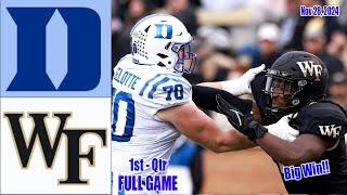 Duke Blue vs Wake Forest  [WEEK 14] GAME HIGHLIGHTS Nov 30,2024 Men's College Football