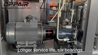 How does the screw air compressor Hanbell AB air end + INOVANCE inverter operate?