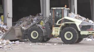 Electric Hybrid Wheel Loader at Waste Management