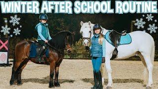 WINTER AFTER SCHOOL ROUTINE WITH THE PONIES!