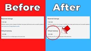 How To Increase Virtual Ram on Windows 11/10 | Make your Laptop Faster | Increase PC Performance