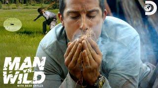 Bear Grylls Goes Rabbit Hunting with a Stick | Man vs. Wild