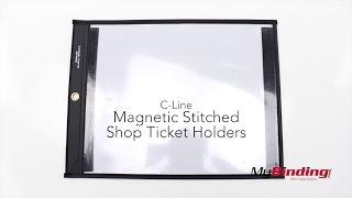 C-Line Magnetic Stitched Shop Ticket Holders - 85912