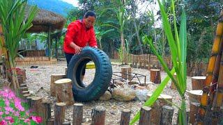 The Single Maid Recycle discarded tires from landfills into beautiful tables