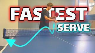 How to do the World’s FASTEST Table Tennis Serve