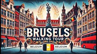 එක දවසින් Brussels ඇවිදිමු | Brussels Belgium Walking Tour | Paris to Brussels by FlixBus