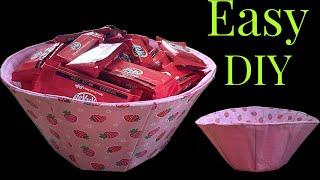 Another Beautiful Gifts Idea For Christmas /New Style How Easy To Sew A Fabric Bowl To Sell Or Gifts