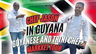 Guyanese and Trini chef | market tour | Guyana