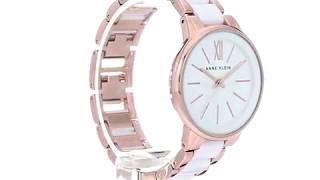 Anne Klein Rose Gold and White Bracelet Ladies Watch - AK1412WTRG